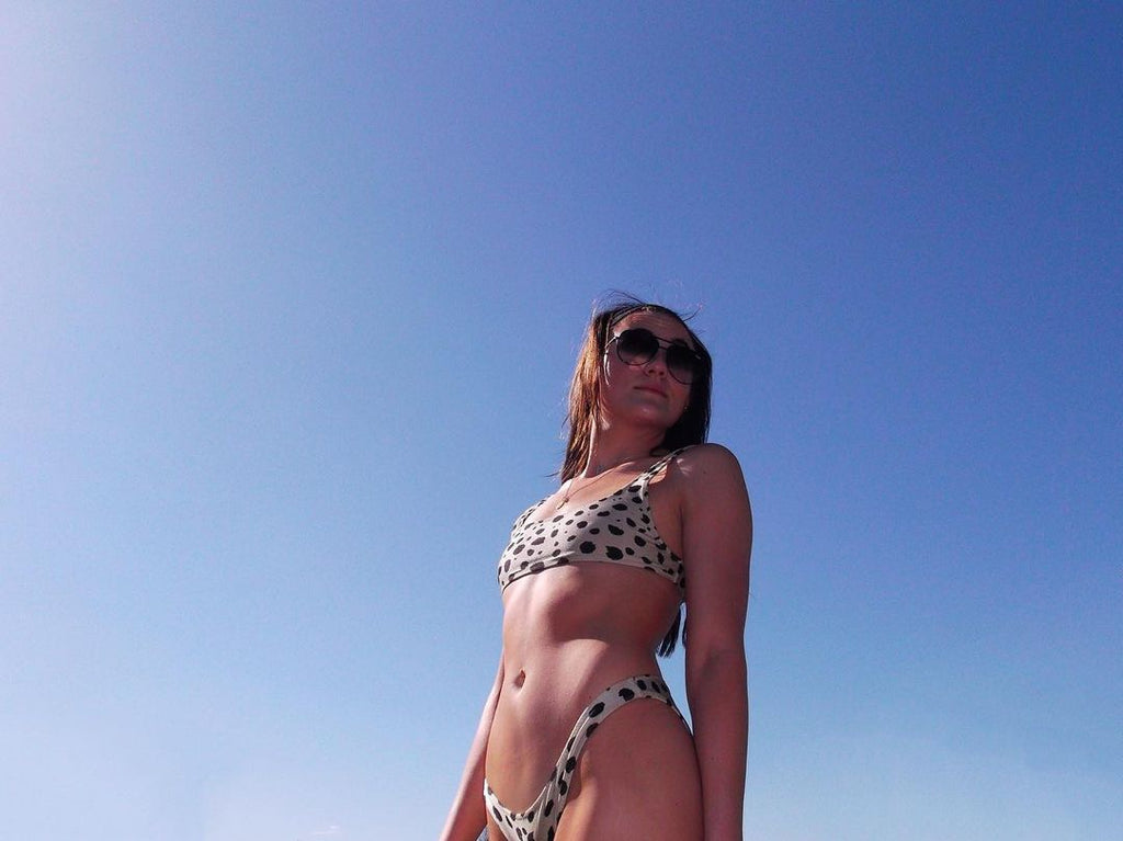 SEASONAL · sheshot承制JERACHEETAH豹纹斑点分体泳衣marysia比基尼brakinis